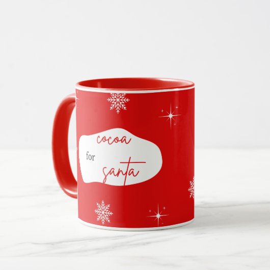 Kakao für den Santa Tasse (Vorderseite Links)