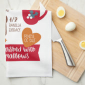 Kakao Geschirrtuch (Viertel Falte)