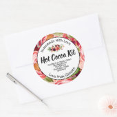 Kakao-Kit-Marke für Hot-Chocolate Runder Aufkleber (Umschlag)