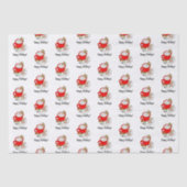 Kakao, Lebkuchen, Stern, Snowman Große Geschenktas Seidenpapier (Vorderseite)