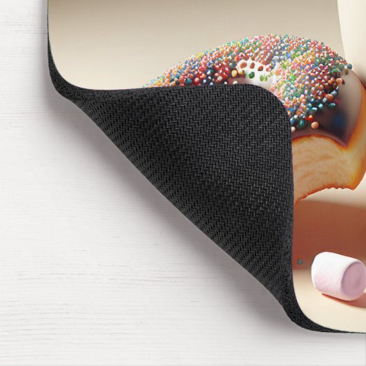 Kakao mit Donut Mousepad (Ecke)