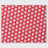 Kakao mit Peppermint/Rot Geschenkpapier (Flach)