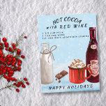 Kakao mit Roter Weinschokolade Rezept Postkarte<br><div class="desc">Dieses Design kann in dem Bereich personalisiert werden, der durch das Ändern des Fotos und/oder Textes zur Verfügung gestellt wird. Sie können auch angepasst werden, indem Sie auf Vorlage personalisieren klicken und dann auf die Schaltfläche klicken, um weitere Optionen anzupassen, um die Hintergrundfarbe zu löschen oder zu ändern, Text hinzuzufügen,...</div>