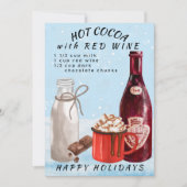 Kakao mit Roter Weinschokolade Rezept Postkarte (Vorderseite)