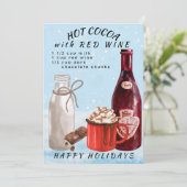 Kakao mit Roter Weinschokolade Rezept Postkarte (Stehend Vorderseite)