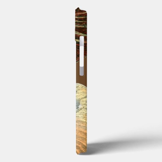 Kakao-Muschel Case-Mate iPhone Hülle (Rückseite / Links)