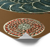 Kakao-Muschel Poster (Ecke)