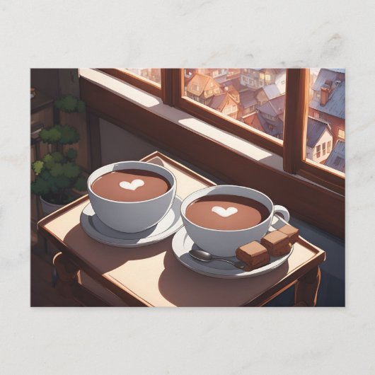 Kakao, Postüberquerung Postkarte (Vorderseite)