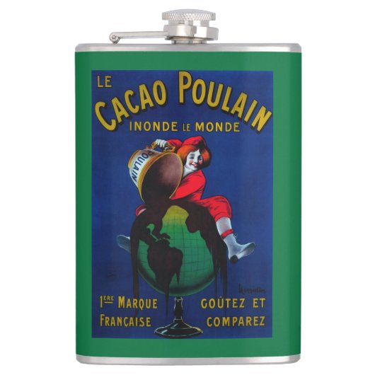 Kakao Poulain Vintages PosterEurope Flachmann (Vorderseite)