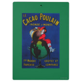 Kakao Poulain Vintages PosterEurope Klemmbrett (Rückseite)