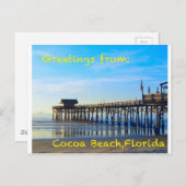 Kakao-Strand Florida Postkarte (Vorne/Hinten)