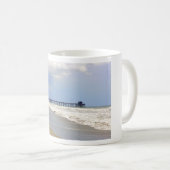 Kakao-Strand-Pier Kaffeetasse (VorderseiteRechts)