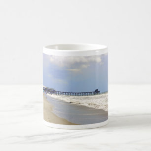 Kakao-Strand-Pier Kaffeetasse