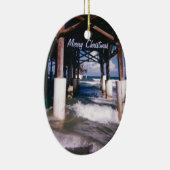 Kakao-Strand-Pier Keramik Ornament (Rechts)