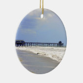 Kakao-Strand-Pier Keramik Ornament (Rechts)