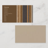 Kakao Stripes Visitenkarte (Vorne/Hinten)