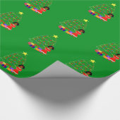 Kakao-Süsse-grünes Weihnachtsverpackungs-Papier Geschenkpapier (Ecke)