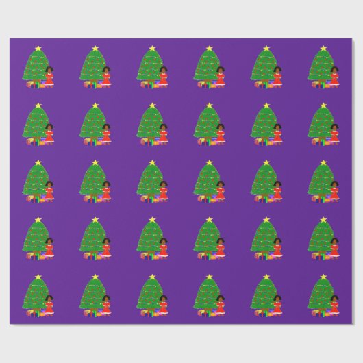 Kakao-Süsse-lila Weihnachtsverpackungs-Papier Geschenkpapier (Flach)