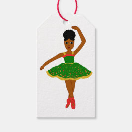 Kakao-Süsse Weihnachten Ballerina (Kiara) Geschenkanhänger