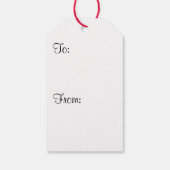 Kakao-Süsse Weihnachten Ballerina (Kiara) Geschenkanhänger (Rückseite)