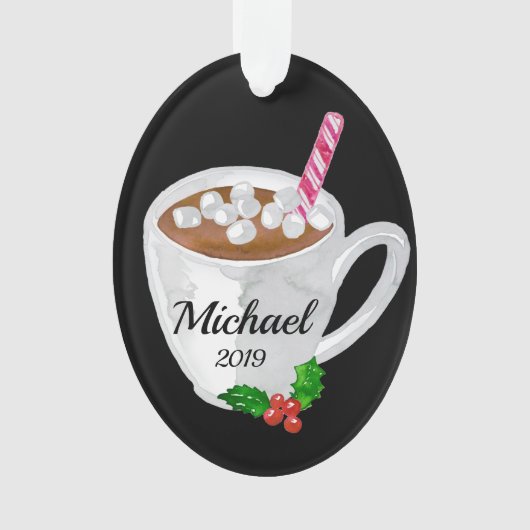 Kakao-Tasse Personalisiert Ornament (Vorderseite)