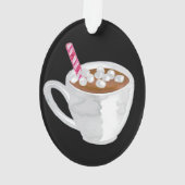 Kakao-Tasse Personalisiert Ornament (Rückseite)