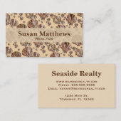 Kakao und bräunliche Muscheln, karamellfarbener Hi Visitenkarte (Vorne/Hinten)