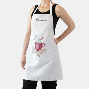 Kakao und Cookies Mit Monogramm Schürze