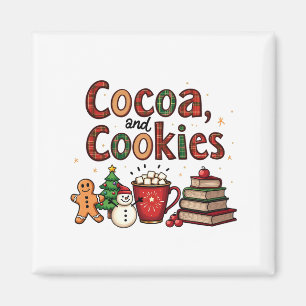 Kakao und Cookies Weihnachtsliebhaber Magnet