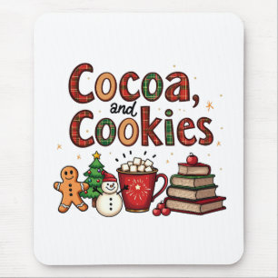 Kakao und Cookies Weihnachtsliebhaber Mousepad