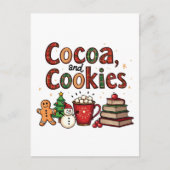 Kakao und Cookies Weihnachtsliebhaber Postkarte (Vorderseite)