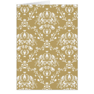 Kakao und Creme Damask