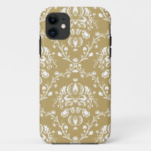 Kakao und Creme Damask Case-Mate iPhone Hülle