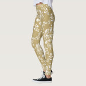 Kakao und Creme Damask Leggings (Links)