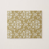 Kakao und Creme Damask Puzzle (Horizontal)