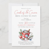 Kakao und Kakaowinters Brautparty Tee Party Einladung (Vorderseite)