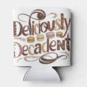 Kakao- und Schokoladendesign Dosenkühler (Rückseite)