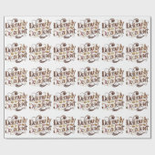 Kakao- und Schokoladendesign Geschenkpapier (Flach)