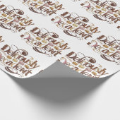 Kakao- und Schokoladendesign Geschenkpapier (Ecke)