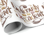 Kakao- und Schokoladendesign Geschenkpapier (Rolleneckpunkt)
