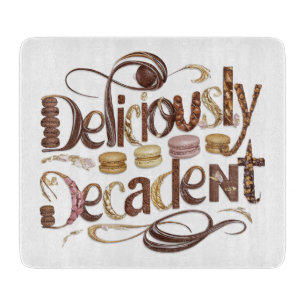 Kakao- und Schokoladendesign Schneidebrett