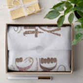 Kakao- und Schokoladendesign Seidenpapier (Geschenk)