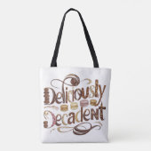 Kakao- und Schokoladendesign Tasche (Rückseite)