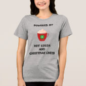 Kakao und Weihnachten Tri-Blend Shirt (Vorderseite)