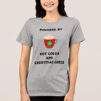 Kakao und Weihnachten Tri-Blend Shirt