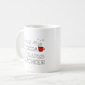 Kakao und Weihnachtsgeschenk Kaffeetasse (Vorderseite Links)