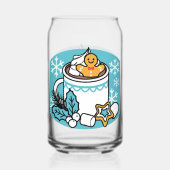 Kakao und Wintergarten - Schneefall-Kakaoanrufe Dosenglas (Vorderseite)