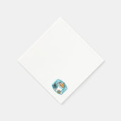 Kakao und Wintergarten - Schneefall-Kakaoanrufe Serviette (Ecke)