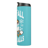 Kakao und Wintergarten - Schneefall-Kakaoanrufe Thermosbecher (Nach rechts gedreht)