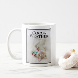 Kakao Wetter Niedlicher Katze Schneemann im Scaro Kaffeetasse